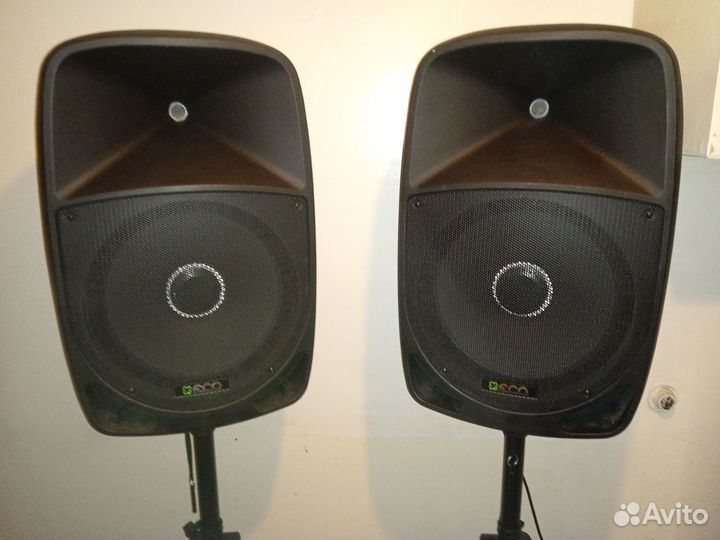 Колонки активные ECO disco BOX 15A MP3, 2 шт