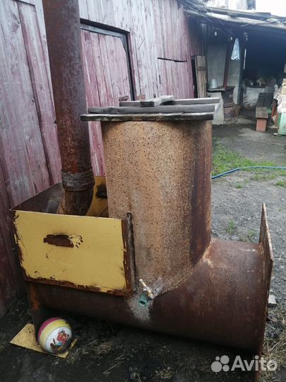 Печь для бани с баком