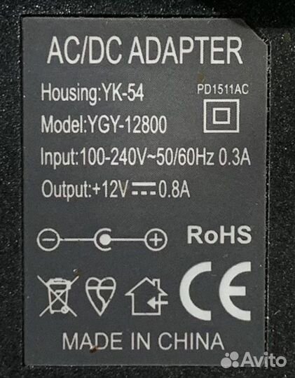 Адаптер блок питания 12v