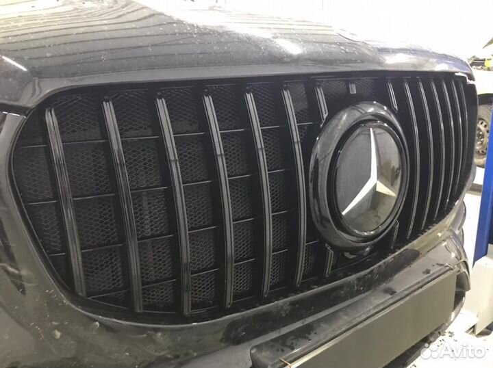 Решетка радиатора AMG GT черная Mercedes GLS X167
