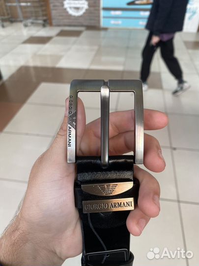 Ремень мужской кожаный armani