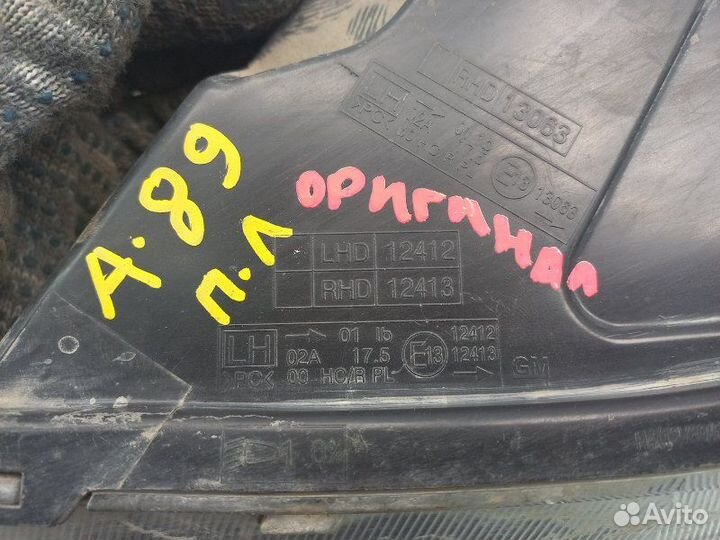 Фара левая Chevrolet Cruze 1 1.8 F18D4 141Л.С