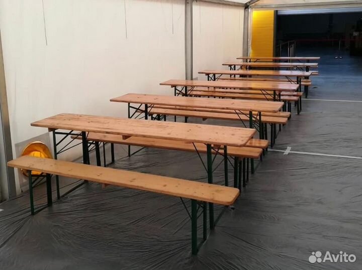 Стол со скамейками в аренду