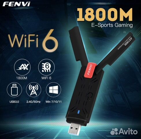 Новые USB Wi-Fi адаптеры Wi-Fi 6 1800 Mbs/600/150