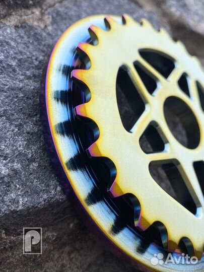 BMX Звезда Stress Penta Guard 25T oil slick