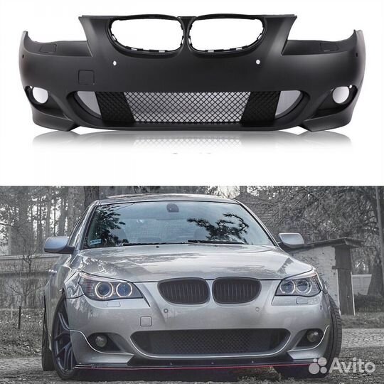 BMW E60 передний бампер м пакет в сборе