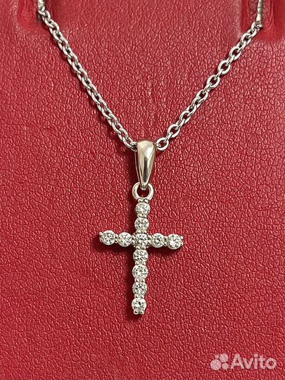 Подвеска из белого золота с бриллиантами
