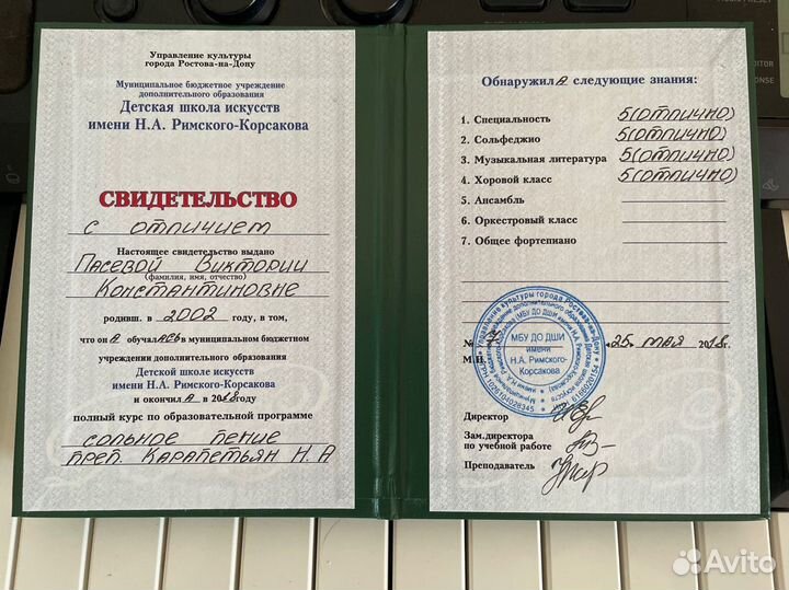 Педагог по фортепиано