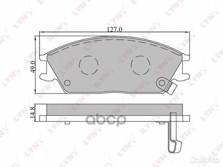 Колодки тормозные hyundai accent/getz передние