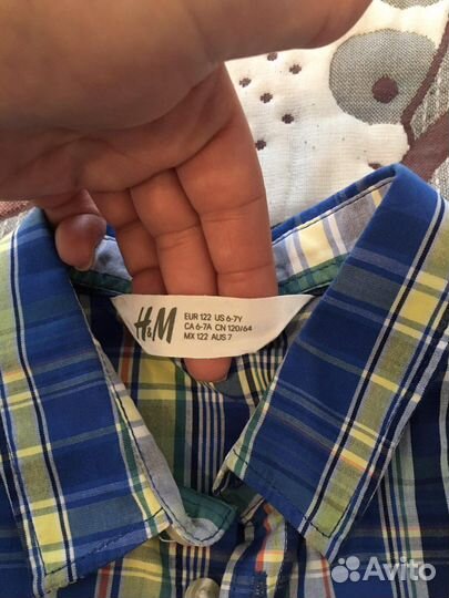 Рубашка детская Н&М 122 134 140