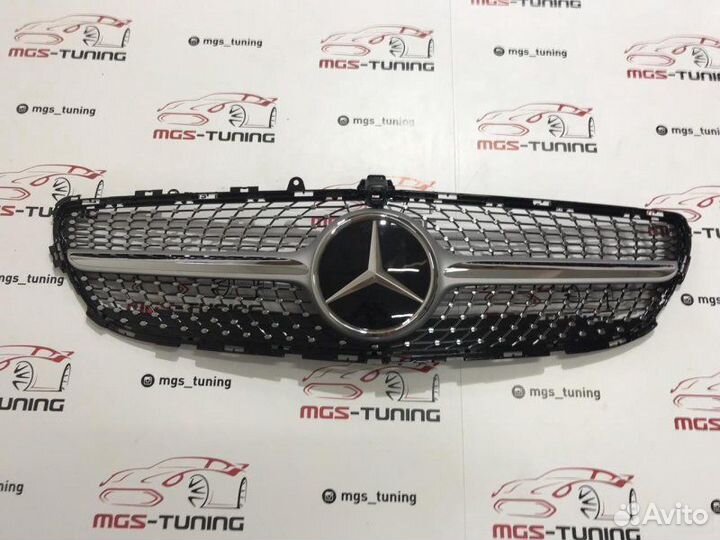 Решетка CLS W218 Diamond Silver Дистроник П/К