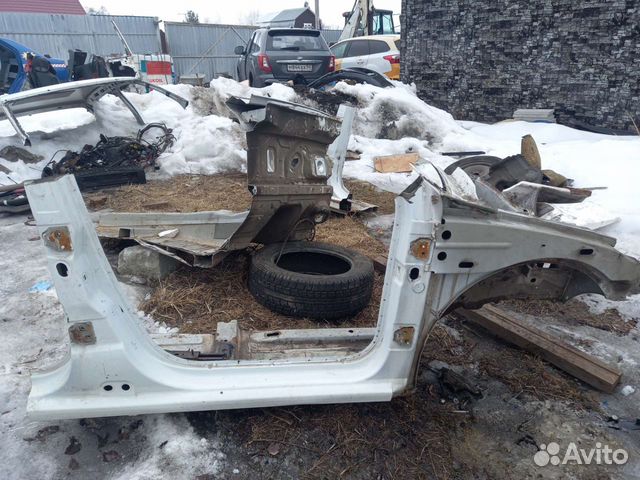 Порог правый с полкой крыла Renault Logan 1