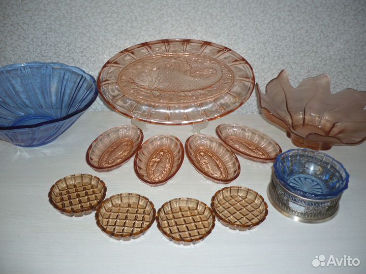 Цветное стекло-посуда