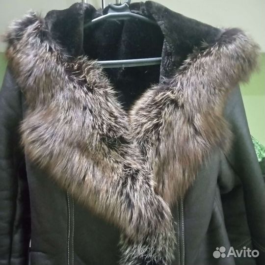 Дубленка натуральная женская 44 46 кожаная