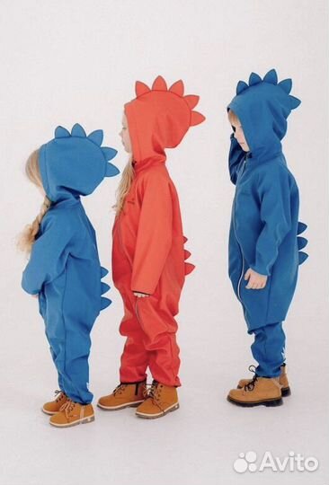 Комбинезон демисезонный Мини Дино Soft shell, 122р