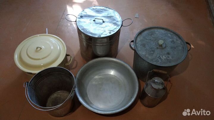 Кастрюля/бак нержавейка/ бак оцинковка/таз СССР