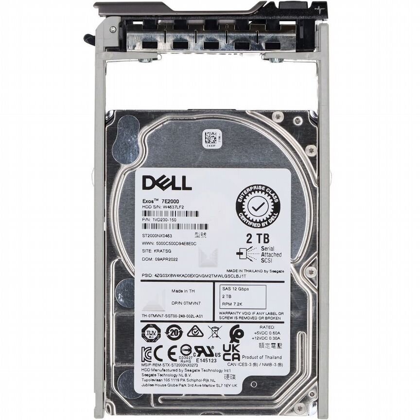 [TMVN7] Жесткий Диск Dell 2tb Sas 2,5" Hdd Tmvn7