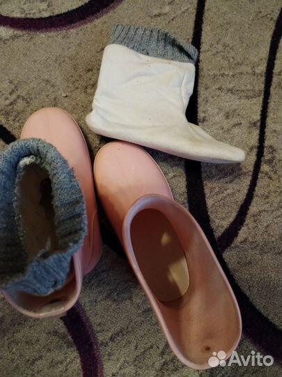 Резиновые сапоги для девочки 26