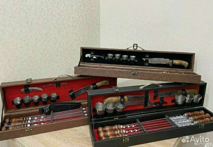 Шашлычный набор подарочный набор шампуров