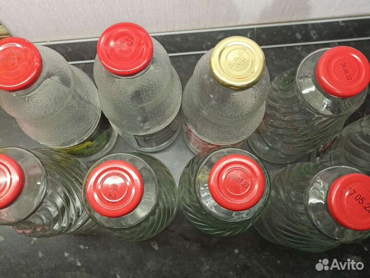 Стеклянная бутылка 1 л