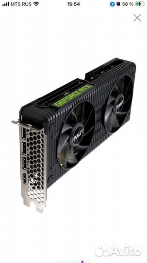 Palit nvidia GeForce RTX 3060 dual (LHR)