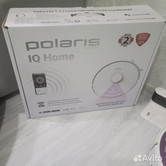 Робот-пылесос Polaris pvcr 5001 wifi IQ Home белый