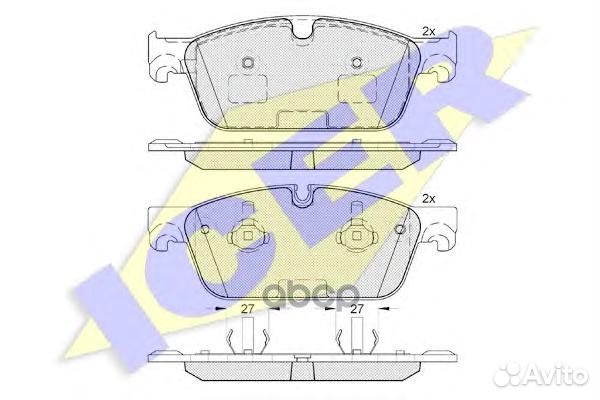 182105 колодки дисковые передние MB GL X166 3