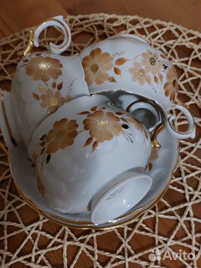 Чайник, молочник, ваза, чашки, сахарницы СССР