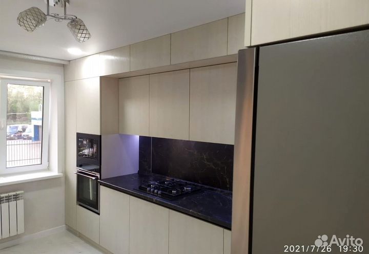 Кухня угловая на заказ.мдф фасады