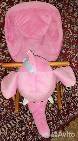 Слон плюшевый каталка и качалка