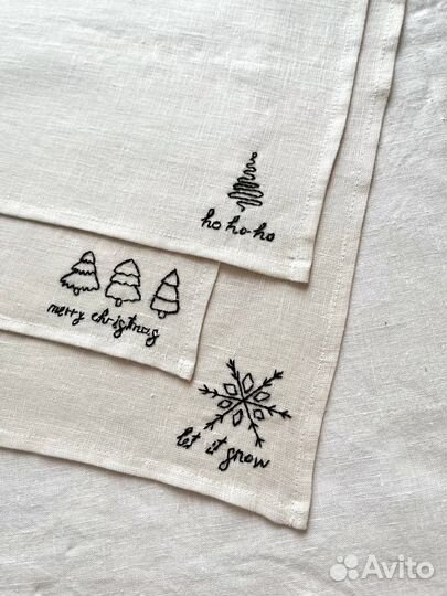 Салфетки сервировочные с вышивкой