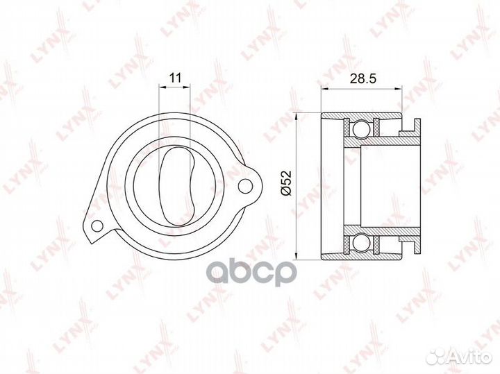 Ролик натяжной ремня грм PB1044 lynxauto