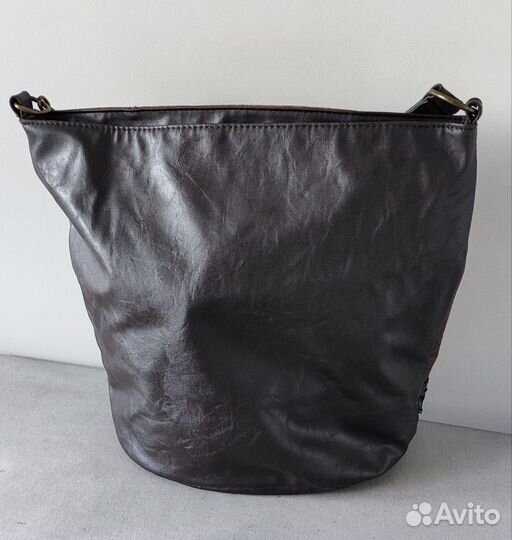 Сумка-ведро коричневая