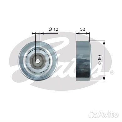 Направляющий ролик привода вспомогательных агрегат