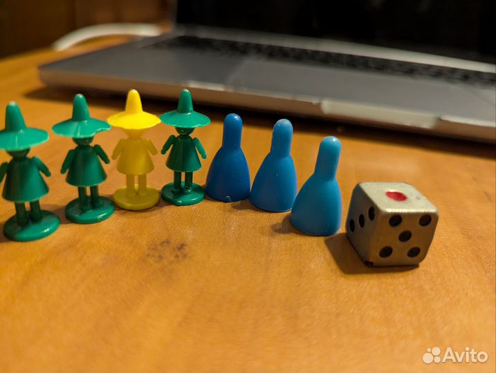 Фишки от настольных игр СССР 11 шт и кубик