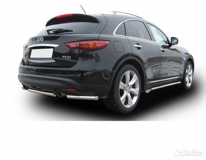 Защита заднего бампера Infiniti FX-35; FX-50 2008