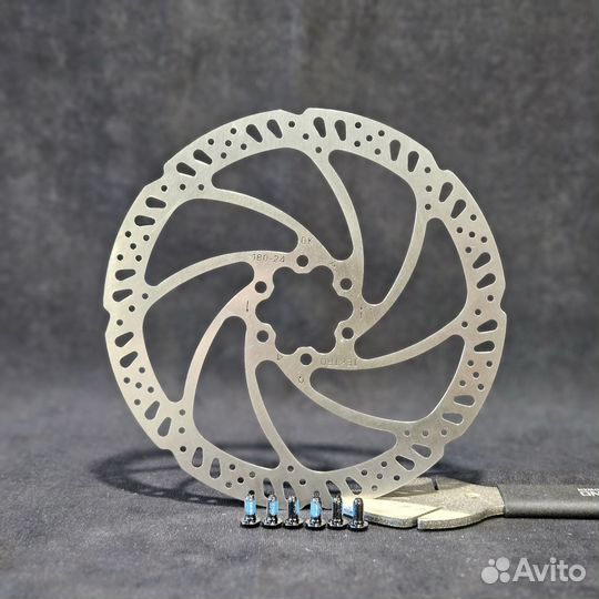 Тормозной диск (ротор) Tektro TR-24, 180 мм, 6 бол