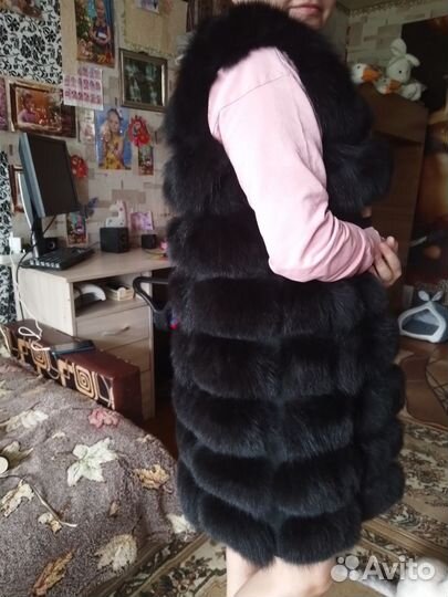 Жилетка меховая женская 50 52 разм