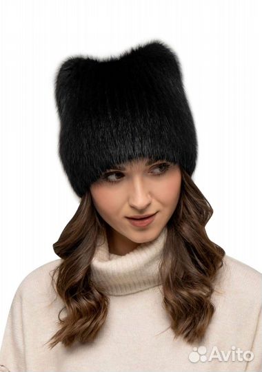Шапка меховая с ушками
