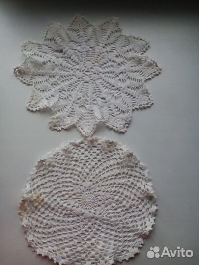Салфетки вязаные кружево