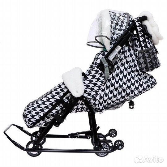 Санки-коляска nika комбинированная Ника Детям