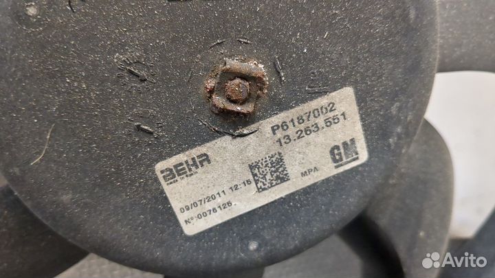 Вентилятор радиатора Opel Corsa D, 2011