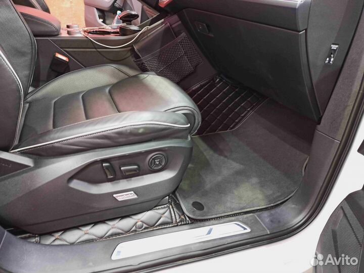 3Д коврики из экокожи volkswagen touareg Туарег