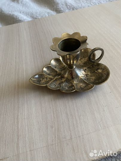 Подсвечник латунь СССР