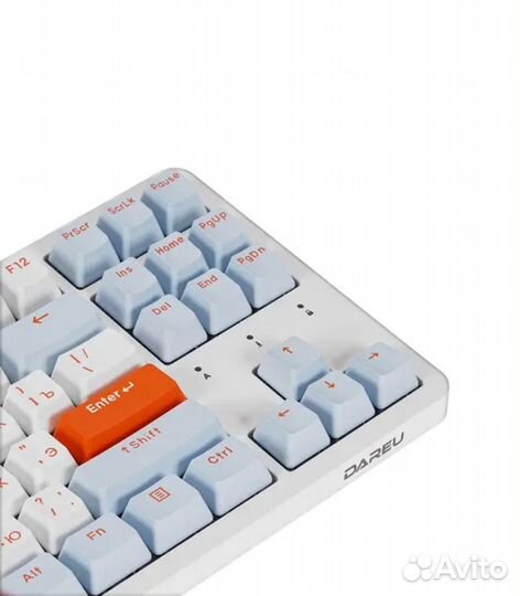 Механическая клавиатура Dareu A87X, голубой, белый