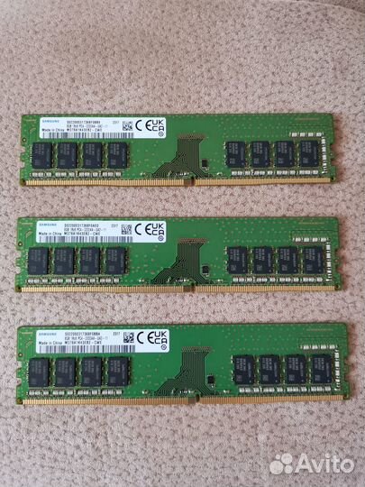 Оперативная памятьSamsung M378A1K43EB2-CWE DDR4