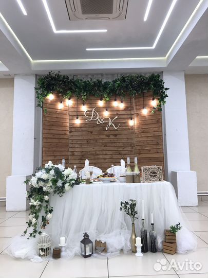 Декор свадьбы, свадебное оформление зала