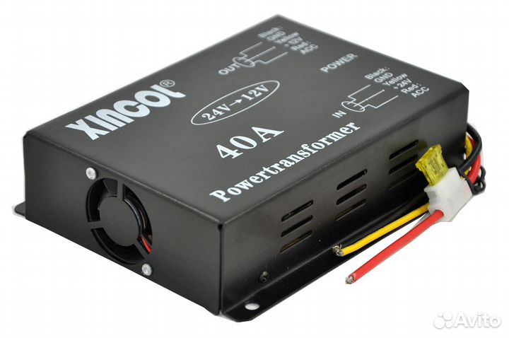 Преобразователь напряжения 24V - 12V 40A