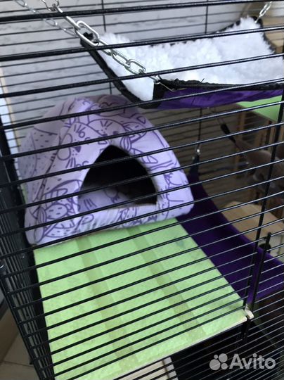Клетка 87*57*40 для грызунов «под ключ» есть всё