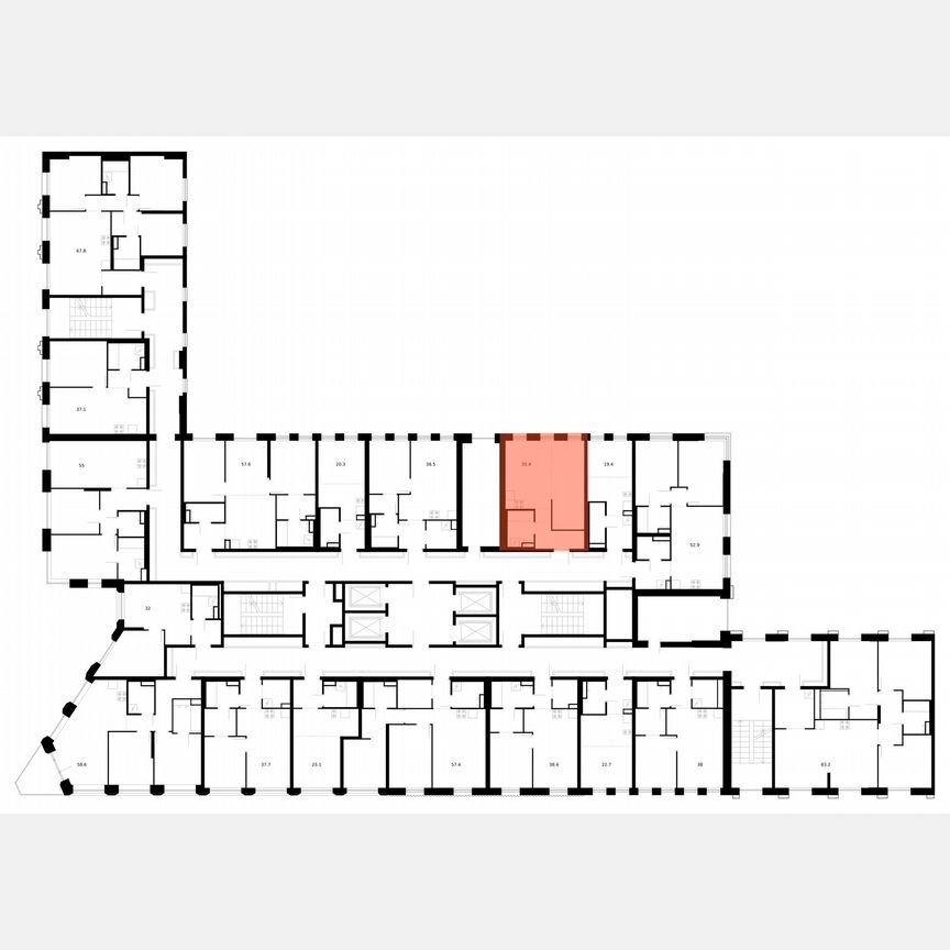 1-к. квартира, 35,4 м², 3/39 эт.